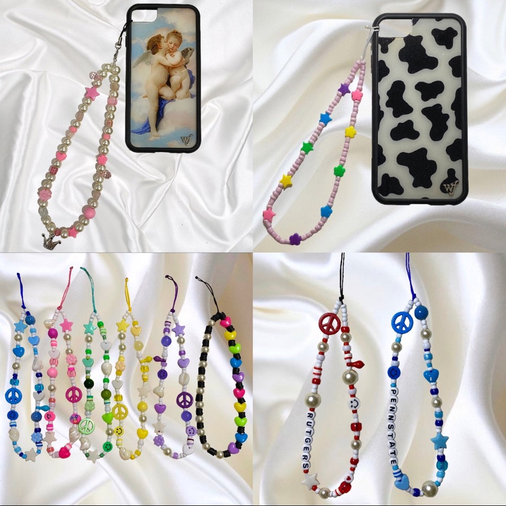 Y2K phone strap charms!